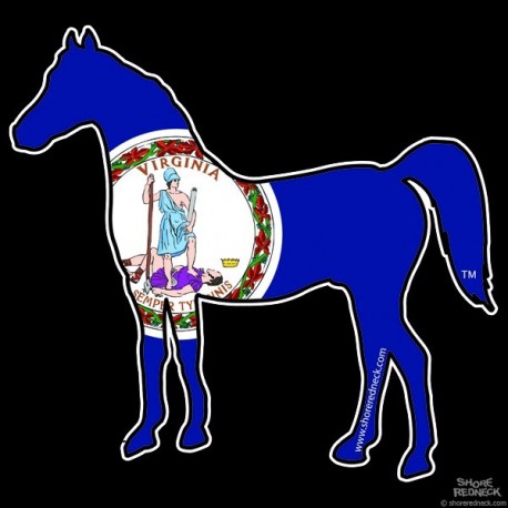 Shore Redneck VA Horse Decal