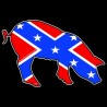 Shore Redneck Dixie Pig Decal