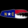 Shore Redneck North Carolina Flag Crab Claw Decal