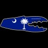 Shore Redneck South Carolina Flag Crab Claw Decal