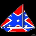 Shore Redneck Confederate Flag Skipjack Decal