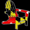 Shore Redneck Maryland A Chair Decal