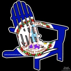 Shore Redneck Virginia A Chair Decal