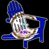 Shore Redneck Virginia A Chair Decal