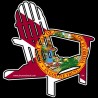 Florida Flag Shore Redneck A-Chair Decal