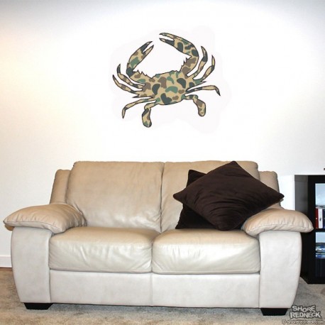 Shore Redneck Duck Camo Crab Wall Decal Shore Redneck Duck Camo Crab Wall Decal