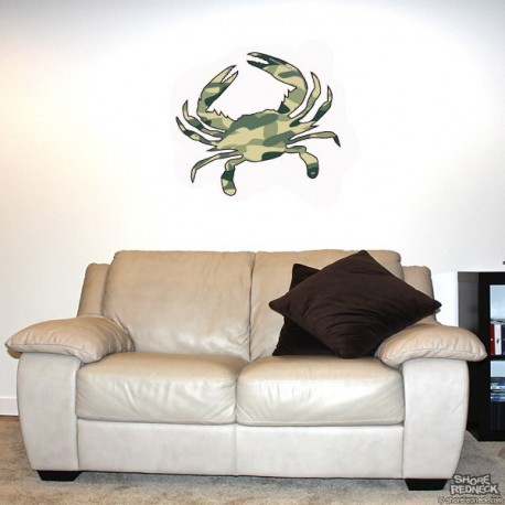Shore Redneck Hunter Camo Crab Wall Decal Shore Redneck Hunter Camo Crab Wall Decal