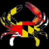 Shore Redneck MD Steamed Hybrid Crab Decal