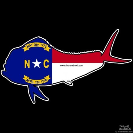 Shore Redneck NC Mahi Mahi Decal