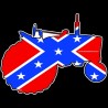 Shore Redneck Confederate Flag OS Tractor Decal