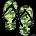 Shore Redneck Hunter Camo Flops Decal