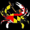 Shore Redneck Maryland Ice Hockey Crab Decal