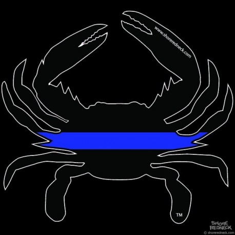 Shore Redneck Law Enforcement Crab Decal