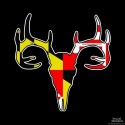 Shore Redneck Maryland Buck Skull Decal