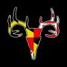 Shore Redneck Maryland Buck Skull Decal