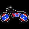 Shore Redneck Confederate Motorcyle Decal