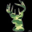  Shore Redneck Green Camo Buck Decal