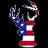 Shore Redneck U.S. Flag Buck Decal