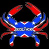 Shore Redneck Dixie Ceciltucky Crab Decal