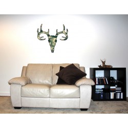 Shore Redneck Camo Buck Skull Wall Decal