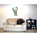 Shore Redneck Camo Buck Head Wall  Decal