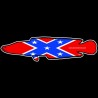 Shore Redneck Confederate Flag Shore Snakehead Decal