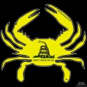 Shore Redneck Gadsden Flag Crab Decal