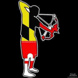 Shore Redneck Maryland Bowfishing Decal