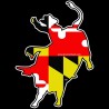 Shore Redneck Maryland Bull Rider Decal