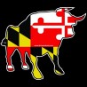 Shore Redneck MD Rodeo Bull Decal