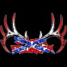 Shore Redneck Dixie Flag Rack Decal