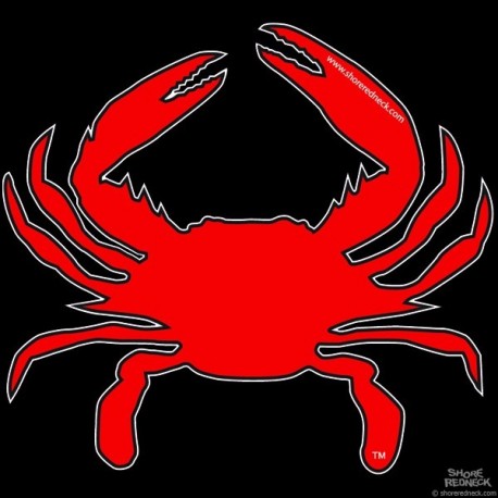 Shore Redneck Just Red Crab Decal