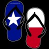 Shore Redneck Texas Flops Decal