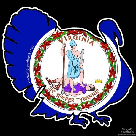 Shore Redneck Virgina Turkey Decal