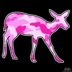 Shore Redneck Pink Camo Doe Decal