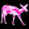 Shore Redneck Pink Camo Doe Decal