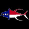 Shore Redneck North Carolina Flag Yellowfin Decal