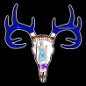 Shore Redneck Virginia Flag Buck Skull Decal