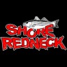 Shore Redneck Striper 2 on Top Red Decal