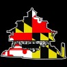 Shore Redneck T. Point Maryland  Lighthouse Decal