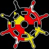 Shore Redneck Maryland Ships Wheel Decal