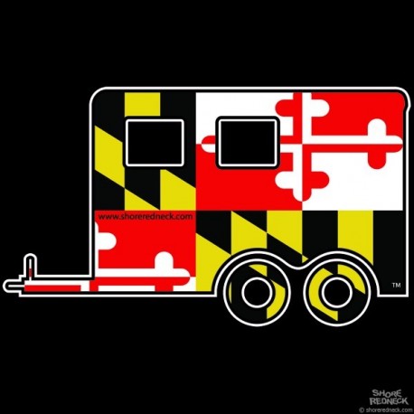 Shore Redneck Maryland Horse Trailer Decal