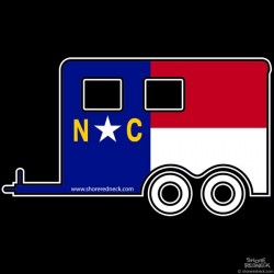 Shore Redneck North Carolina Horse Trailer Decal