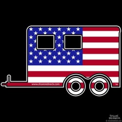 Shore Redneck USA Horse Trailer Decal