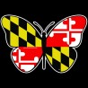 Shore Redneck Maryland Flag Butterfly 1