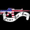 Shore Redneck AR-15 US Flag Come Get Em Decal