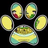 Shore Redneck DE Dog Paw Print Decal