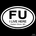 Shore Redneck FU ESMD Oval Decal