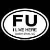 Shore Redneck FU ESMD Oval Decal