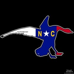 Shore Redneck North Carolina Landing Goose Decal